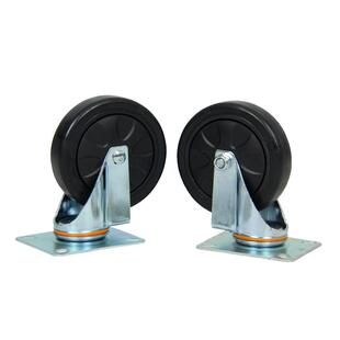 万向轮手推车轮子45寸橡胶脚轮轻音加重定向板车轮拖车滚轮带刹车