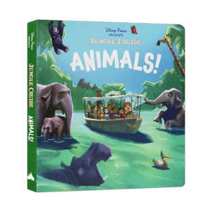 英文原版 Disney Parks Presents Jungle Cruise Animals 迪士尼公园出品 丛林奇航 动物 纸板书 英文版 进口英语原版书籍