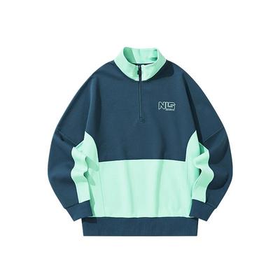 乔丹卫衣男潮流撞色立领