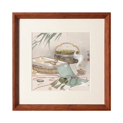 正方形实木简约画框装裱