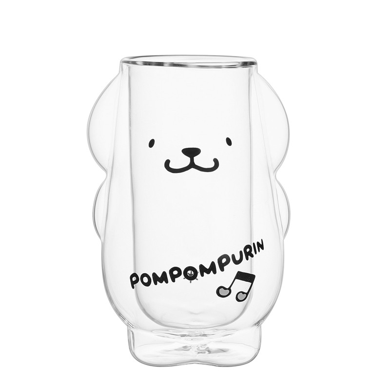 布丁狗可爱双层隔热玻璃杯