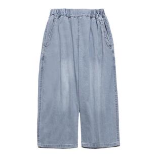 强推！2026薄款柔软牛仔七分裤男童女童松紧腰夏季中大童中裤学生