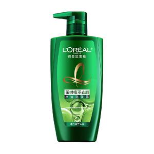 欧莱雅美发茶树植萃去头屑控油男女洗发水露清爽无硅油官方正品