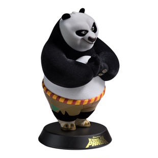 欢喜小将功夫熊猫抱拳阿宝手办玩具装饰PVC材料桌面办公室礼物