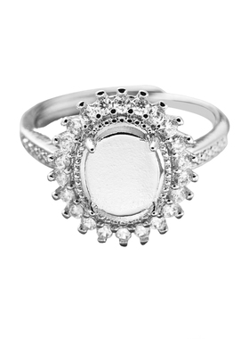 戒指空托封底女款小众设镶嵌戒托