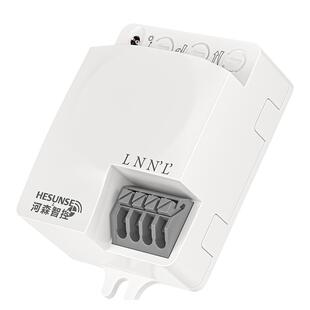 5.8G人体微波雷达感应器自动开关220V电灯模块车库楼道明暗装可调