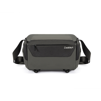Cwatcun香港品牌多用途通勤单反相机包男便携适用于佳能尼康索尼单肩斜挎相机包大容量休闲旅行包