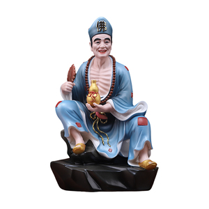 陶瓷活佛济公像佛像道济降龙罗汉