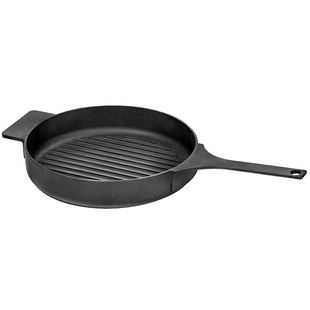 比利时Serax条纹铸铁平底煎锅不粘 家用早餐煎蛋户外露营牛排煎锅