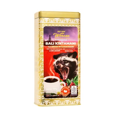 印尼进口WORCAS猫屎咖啡豆/粉巴厘岛金塔马尼铁罐装正品醇厚低酸