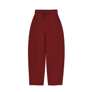 OIIORIRI 设计师品牌 25秋冬新品 奶奶羊毛绞花针织裤 SOLSOL