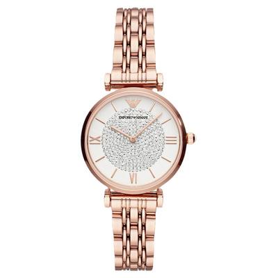 热卖阿玛尼满天星手表女轻奢时尚