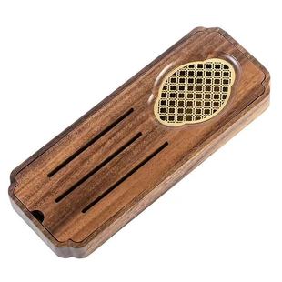 南美胡桃木茶盘整木掏挖实木茶盘家用中式储水小茶台便携式小茶盘