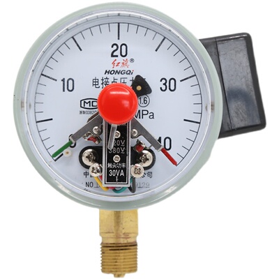 正品红旗磁助电接点压力表yxc100