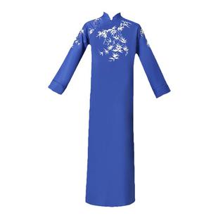 青堌集原创相声男大褂长袍中式马褂民族风古装大码主持人司仪服装