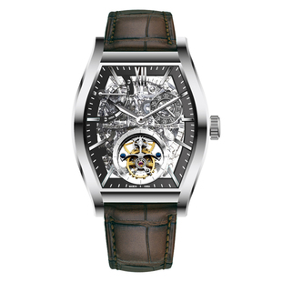 海鸥表镂空陀飞轮啤酒桶型机械表高端男士表商务手表高级腕表8864