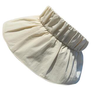 夏季清新遮阳帽子女空顶可折叠贝壳帽轻薄遮脸防晒显脸小太阳帽潮