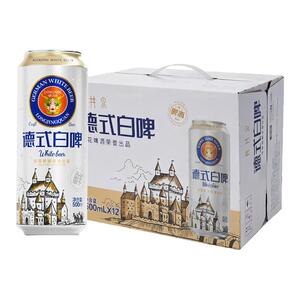 雪花啤酒德式白啤500ml*24听