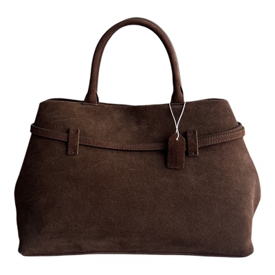 轻奢麂皮通勤大容量托特包