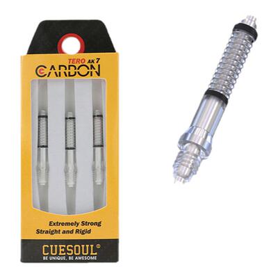 CUESOUL 3支装碳纤棒飞镖镖杆配件AK4镖叶旋转尾翼AK7弹簧标杆套