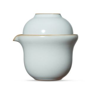 【情人节礼物】雅瓷汝窑小满杯便携式旅行茶具套装一壶一杯一人