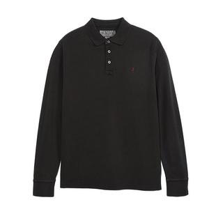 MCS男装源自万宝路美式纯棉POLO衫合身成衣件染扁机领净色长袖