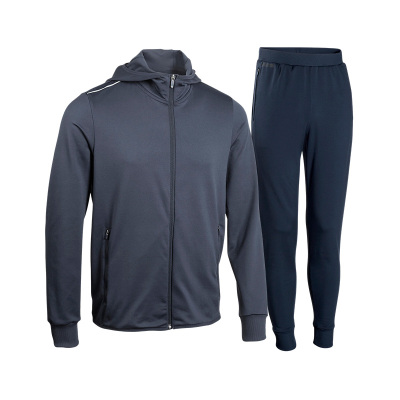 迪卡侬男士跑步保暖轻盈运动套装