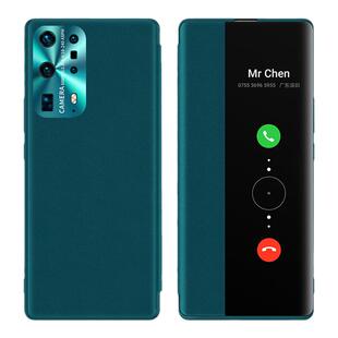 适用于华为p40手机壳翻盖式p40pro手机套智能休眠视窗mate70皮套全包防摔新款p30素皮pura70男款外壳p50