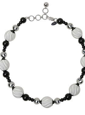 MOLISM设计师款玛瑙旋转球项链