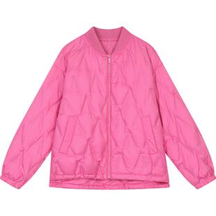 妖精的口袋廓形菱格轻薄短款羽绒服女2026冬季新款小个子保暖外套
