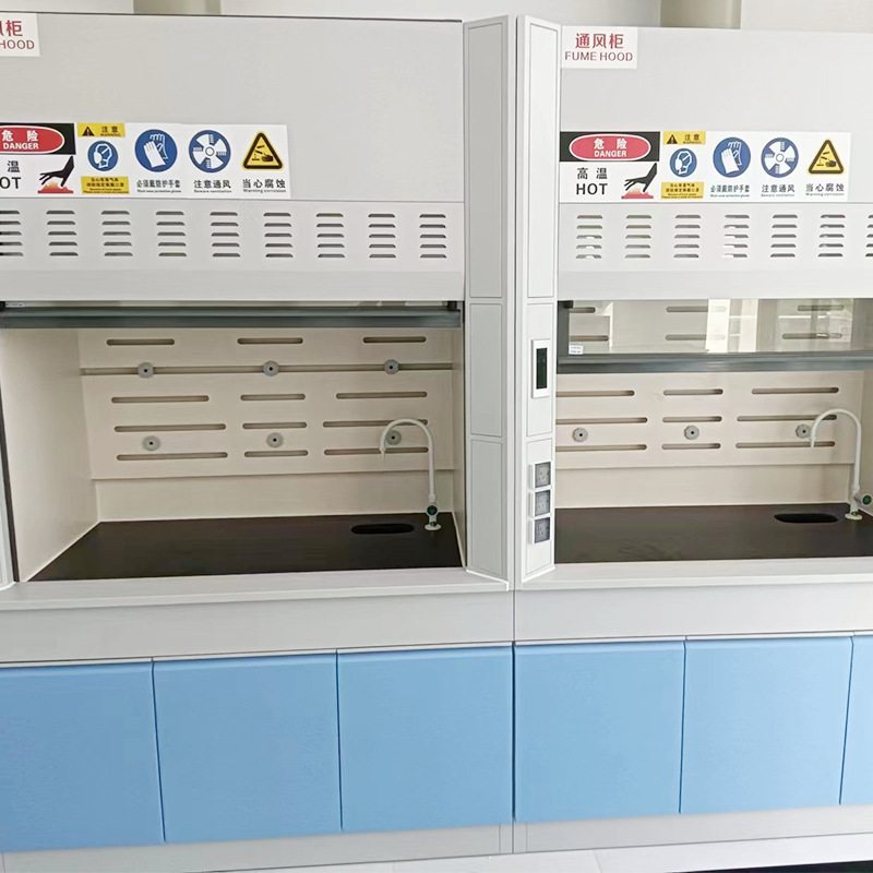 定制实验室通风柜PP全钢中央试验边台化学实验桌药品通风排气柜