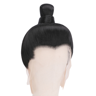 北宋书生雅士整顶假发套古风剧组拍摄男士汉服发髻后披发束造型