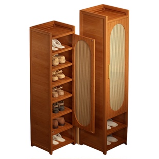 鞋柜小窄门口入户玄关多层带门防尘免安装简易鞋子收纳架出租房用