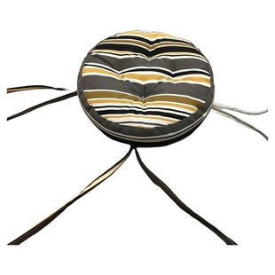 圆形坐垫薄团泡泡垫圆石凳垫子椅子垫吧台圆形板凳垫定做加绑带