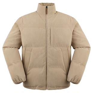 Timberland添柏岚官方男装羽绒服保暖防寒灯芯绒面包服宽松|A6NJB