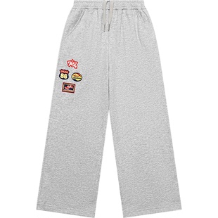 XXZXX针织长裤刺绣男女同款潮牌童装亲子装 2026年春季新款 1301