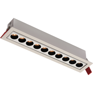 嵌入式线性长条射灯 led格栅灯客厅无主灯防眩天花灯聚光泛光筒灯