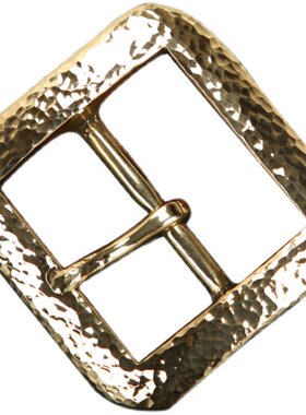 黄铜手工捶打金属日字零件皮带扣