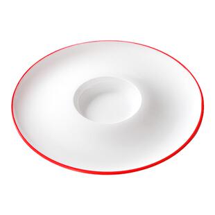 祥源美密胺餐具黄金奶油小馒头盘子商用烤鸭火锅圆盘窝窝头专用盘