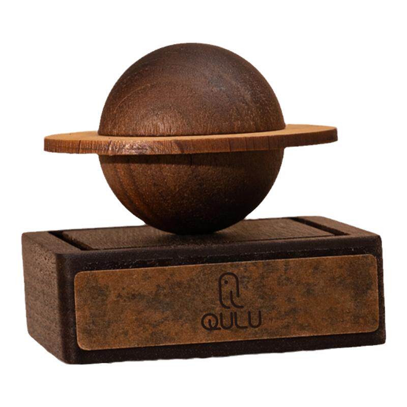 QULU土星环行星车载香薰扩香器天然纯植物精油汽车香水扩香木摆件