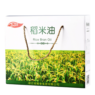 浙粮3600ML精品植物米糠食用家用稻米油礼盒装900ml4瓶日常炒菜