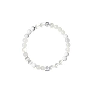 SCHAWLOW肖洛-八风系列金 和田玉白水晶白贝珠手链手串男女同款