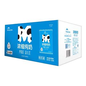 新疆特产天润牛奶浓缩200g*20袋装全脂早餐学生纯牛奶整箱包邮