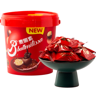 麦丽素桶装独立小包装巧克力豆过年货小零食新年糖果(代可可脂)