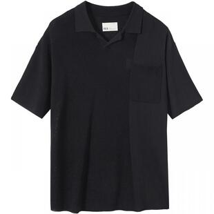 流石男装短袖针织翻领POLO衫2026年男款夏季新款舒适时尚半袖T恤