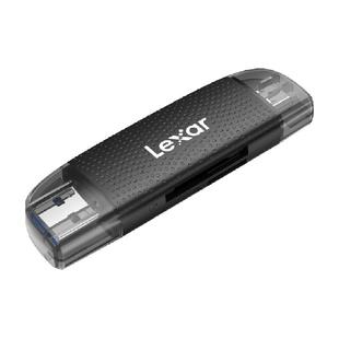 雷克沙多功能二合一USB3.2/Type-C双接口TF/SD高速手机电脑读卡器