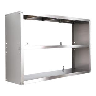 不锈钢上墙架厨房置物架可挂墙架置物架托壁挂式2层上吊架调味架