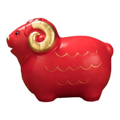 12生肖存钱罐红猪鸡羊马摆件龙兔