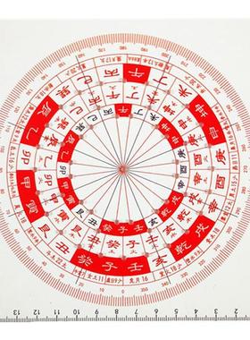 罗盘立极尺透明八宅24山立极尺