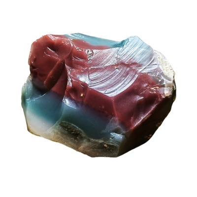 收藏级孤品紫绿玛瑙原矿带皮毛料